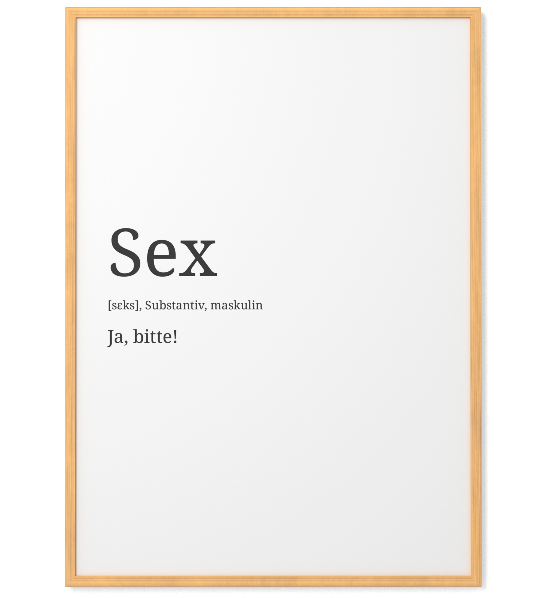 | A4 Schlafzimmer Ja, bitte Papierschmiede® Definition: Sex Esszimmer Küche Wandbild Geschenk Wanddeko Poster für Wohnzimmer ohne Rahmen